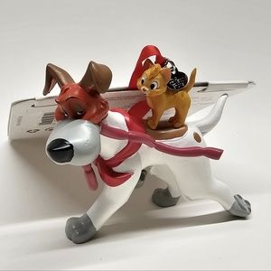 Disney Sketchbook Oliver & Company with Dodger  Figure Ornament NEW NWT